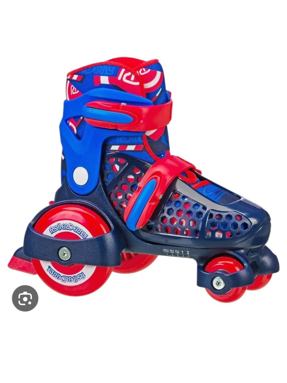 Roller Derby Adjustable Blue & Red Beginner  Inline Roller Skates